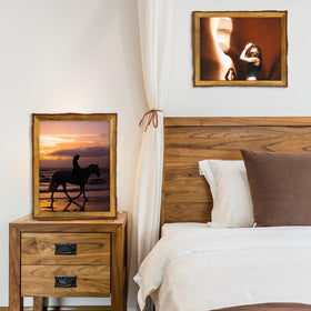 Golden State Art horizontal wall mount demonstrates versatile orientation.