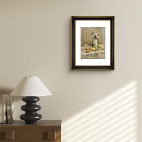 Golden State Art frame with white mat showcases 8x10 photos, crisp borders.