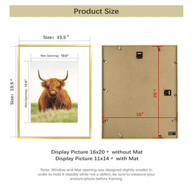 Golden State Art horizontal wall display for landscapes or portraits.