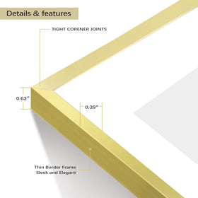 Golden State Art frame with mat opening 14x11 for artworks.