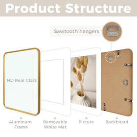 Golden State Art glass front protects photos from dust and scratches