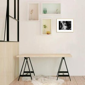 Golden State Art gold finish frame adds a timeless touch to décor