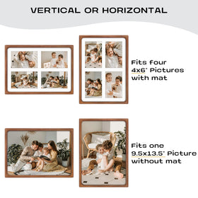 Golden State Art versatile frame hangs vertically or horizontally for flexible gallery layouts