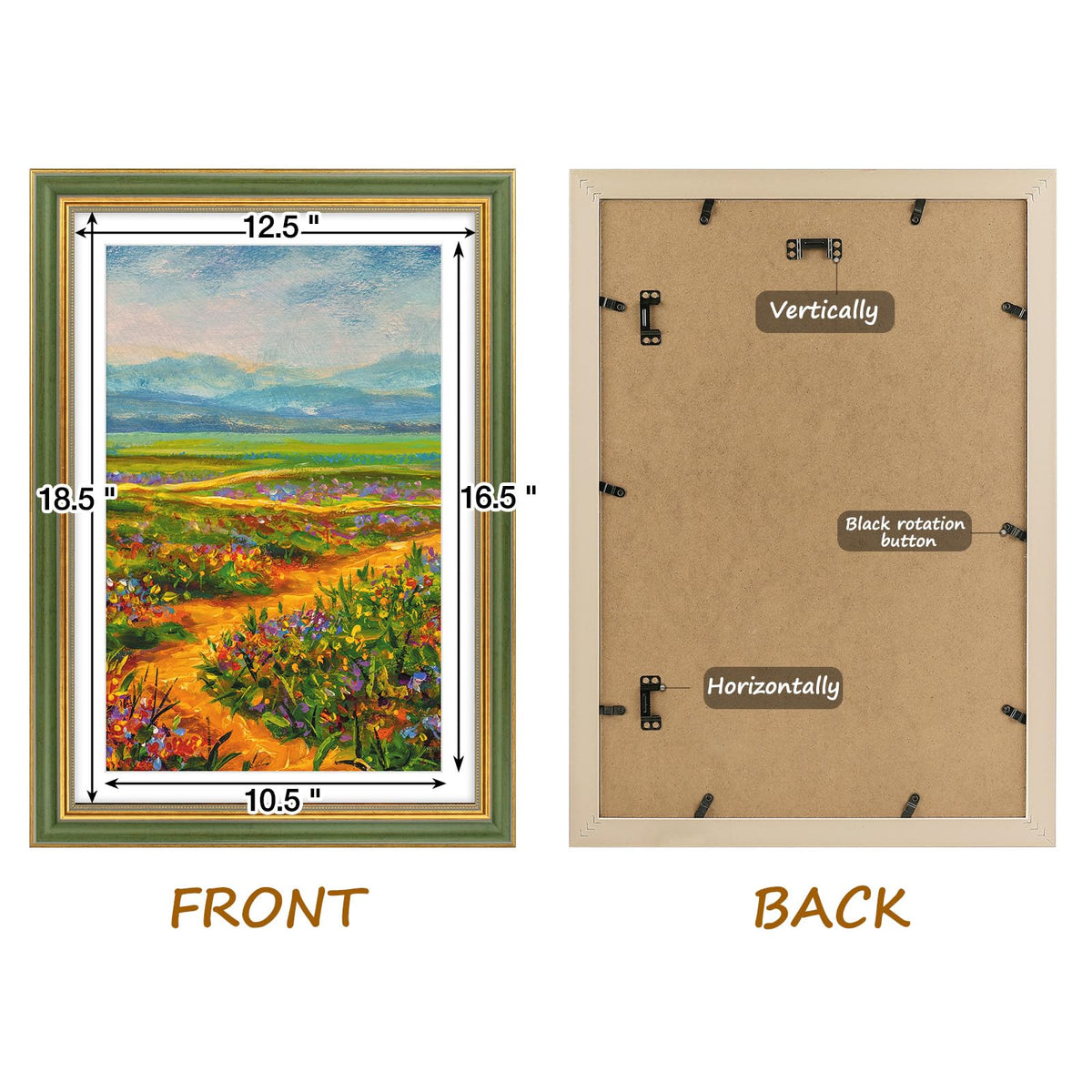 Golden State Art plexiglass front keeps photos protected during daily handling.