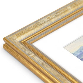 Golden State Art ornate frame back view showing mounting hooks and turn buttons.