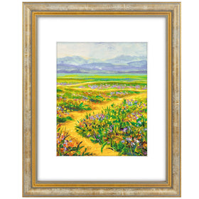 Golden State Art ornate 11x14 frame front view with vintage gold finish.