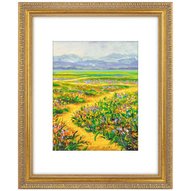 Golden State Art ornate frame with antique gold finish for bold wall display