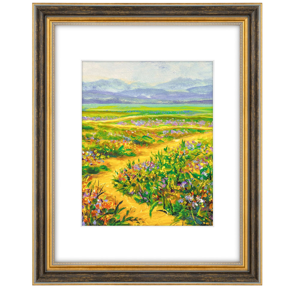 Golden State Art ornate frame front view for elegant wall display.
