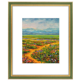 Golden State Art ornate 16x20 frame in green gold finish for elegant wall display.