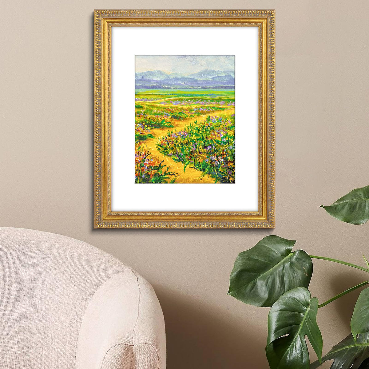 Golden State Art frame with white mat for 11x14 photos enhances depth and focus