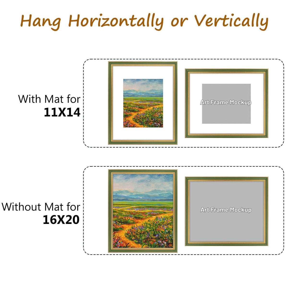 Golden State Art plexiglass front protects artwork while staying lightweight.