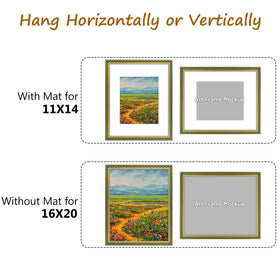 Golden State Art plexiglass front protects artwork while staying lightweight.