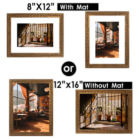 Golden State Art sawtooth hangers enable easy, secure wall mounting.