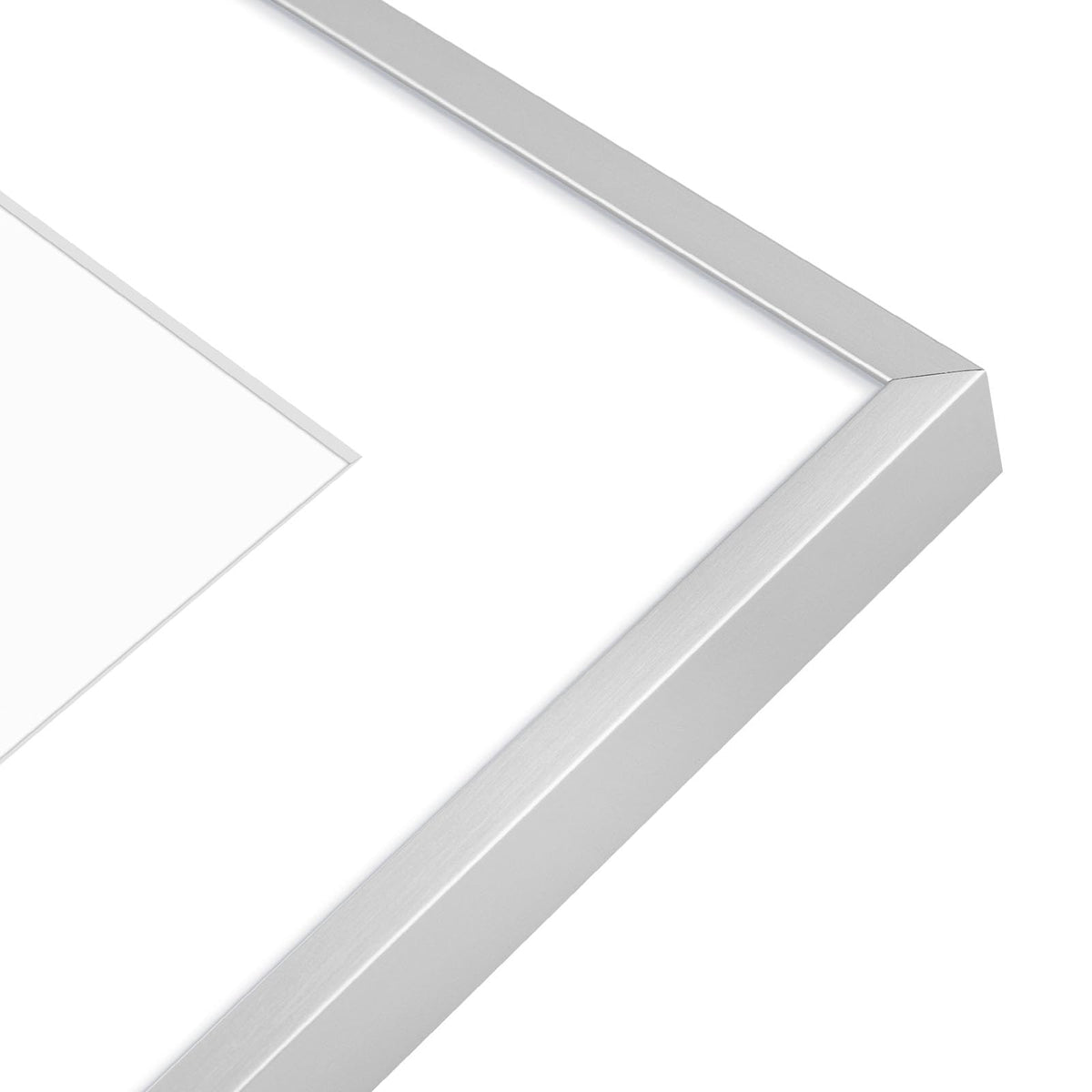 Golden State Art minimalist silver frame adds professional decor.