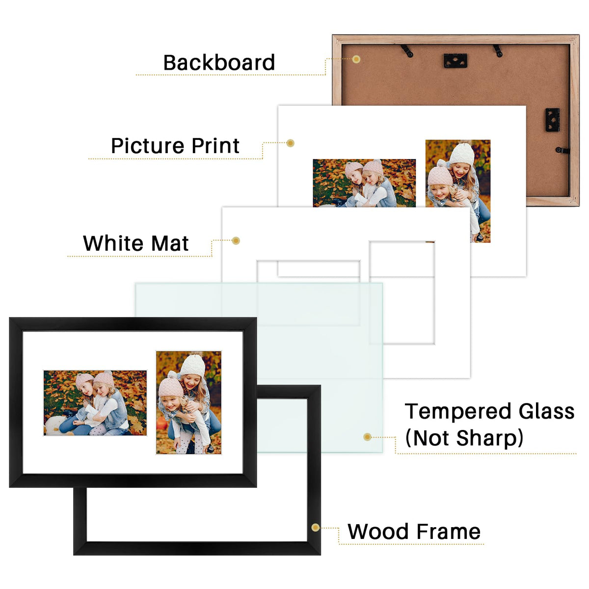 Golden State Art solid wood construction ensures lasting durability and timeless style.