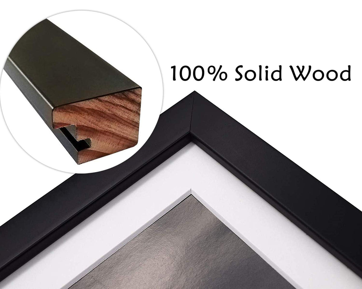 Golden State Art solid wood frame with real glass for durable, clear viewing.
