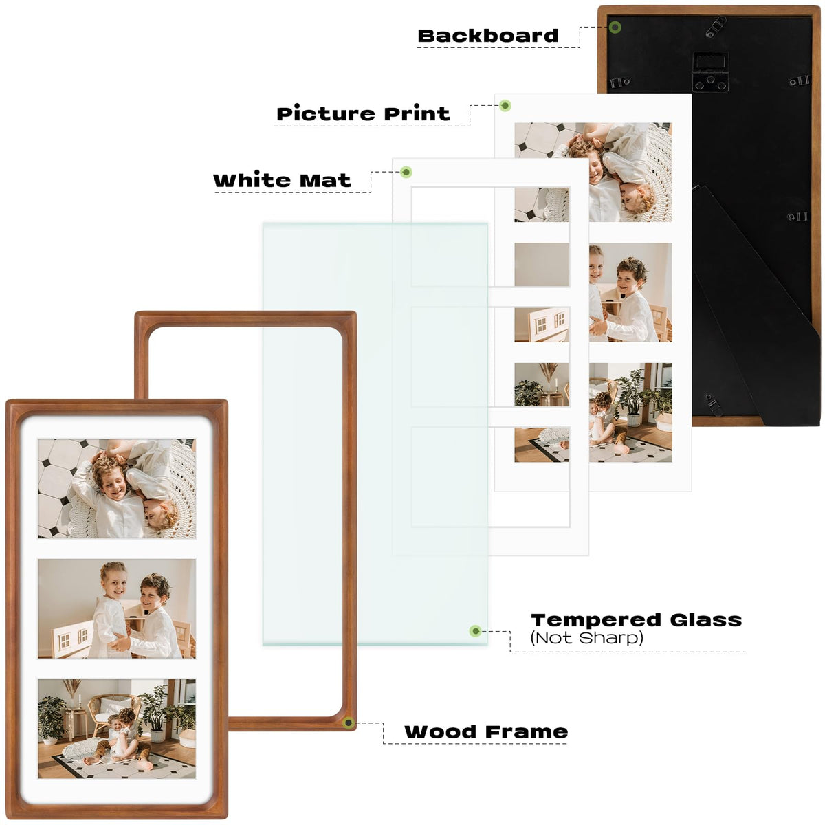 Golden State Art solid-wood frame offers durable long-lasting display