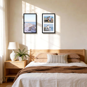 Golden State Art swivel tabs allow quick photo swaps.