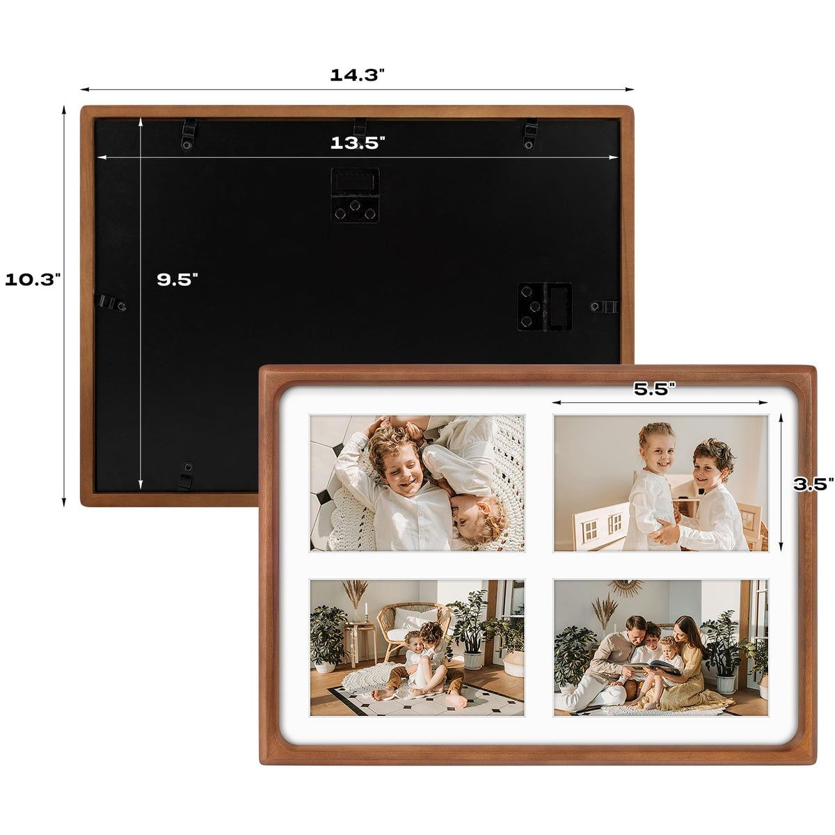 Golden State Art tempered glass backboard protects photos while preserving a clean display