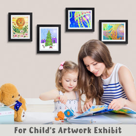Golden State Art tempered glass provides clear view of kid artwork