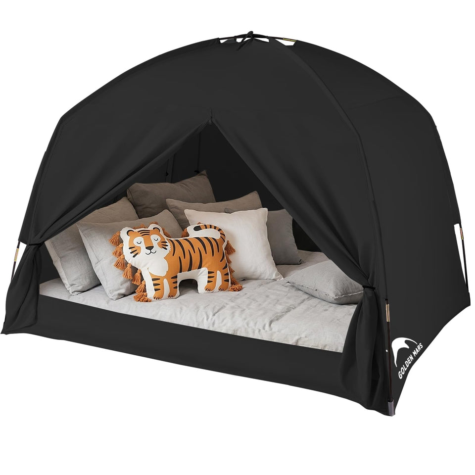 GOLDEN MARS twin bed tent with 77x42x53 dimensions for a roomy sleep space.