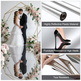 GoldenXin Double-Sided Silver finish provides bright visibility on both sides.