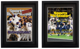 Goldfinch magazine frame fits 8.25 x 11 magazines with clean presentation.