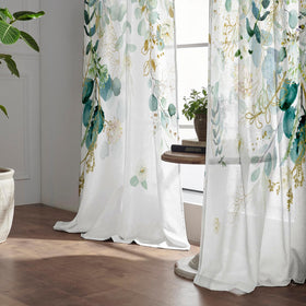 GOLDLAWN 84-inch curtains with rod-pocket hanging for a clean look.