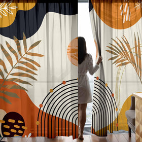 GOLDLAWN bedroom-to-living-room curtains with rod-pocket for quick hanging.