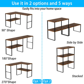 Golener coffee area organizer creates compact coffee station by window or wall