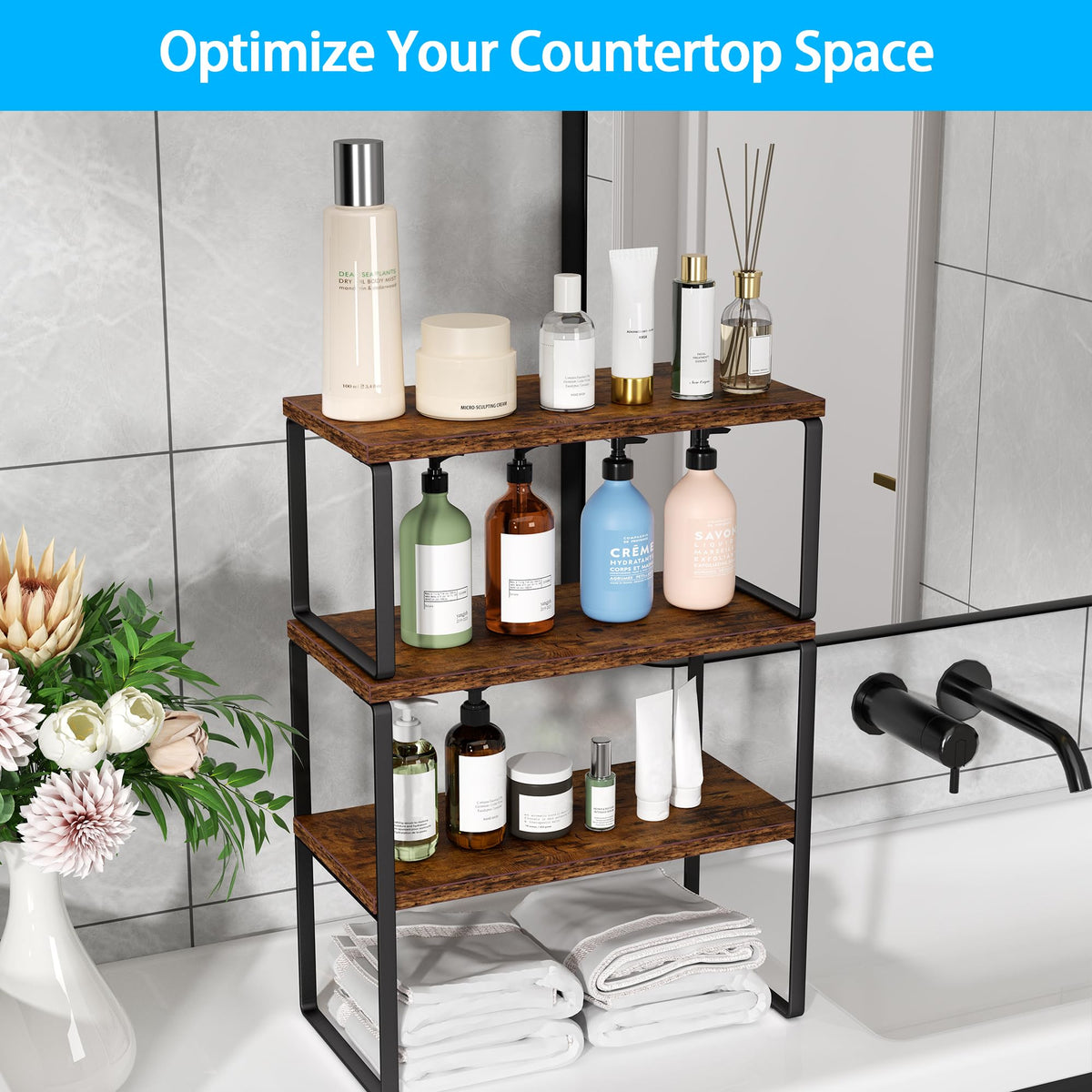 Golener office-dresser placement saves space and organizes small essentials.