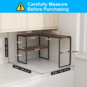 Golener kitchen spice rack corner display maximizing countertop space with easy access