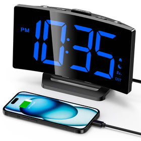 GOLOZA alarm clock face with large digits for easy time reading