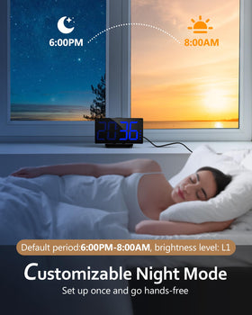 GOLOZA raised snooze button enables quick waking reminders
