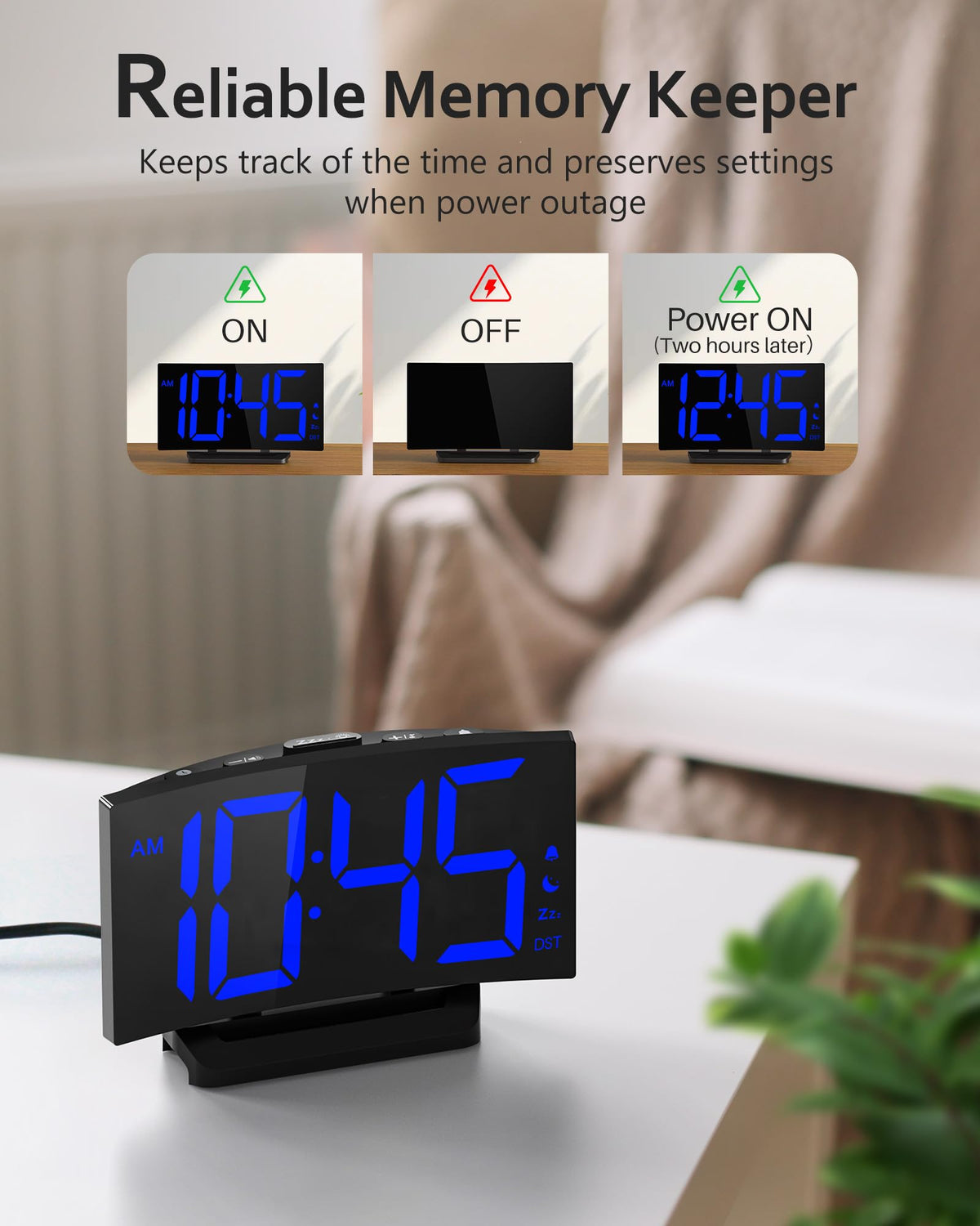 GOLOZA USB port for convenient device charging at bed