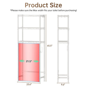 Golpart 3-tier bathroom organizer showcases ample vertical storage.