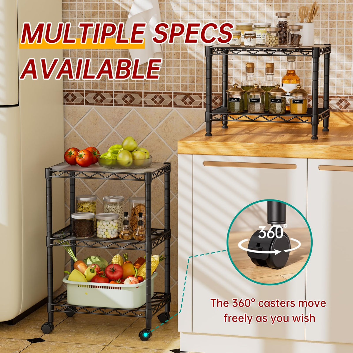 Golpart 30x18 inch shelving fits tight corners.