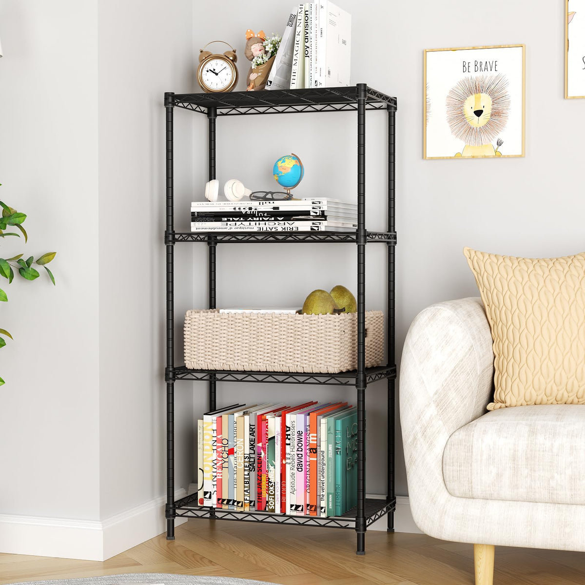 Golpart adjustable shelves shown in 1-inch increments for flexibility.