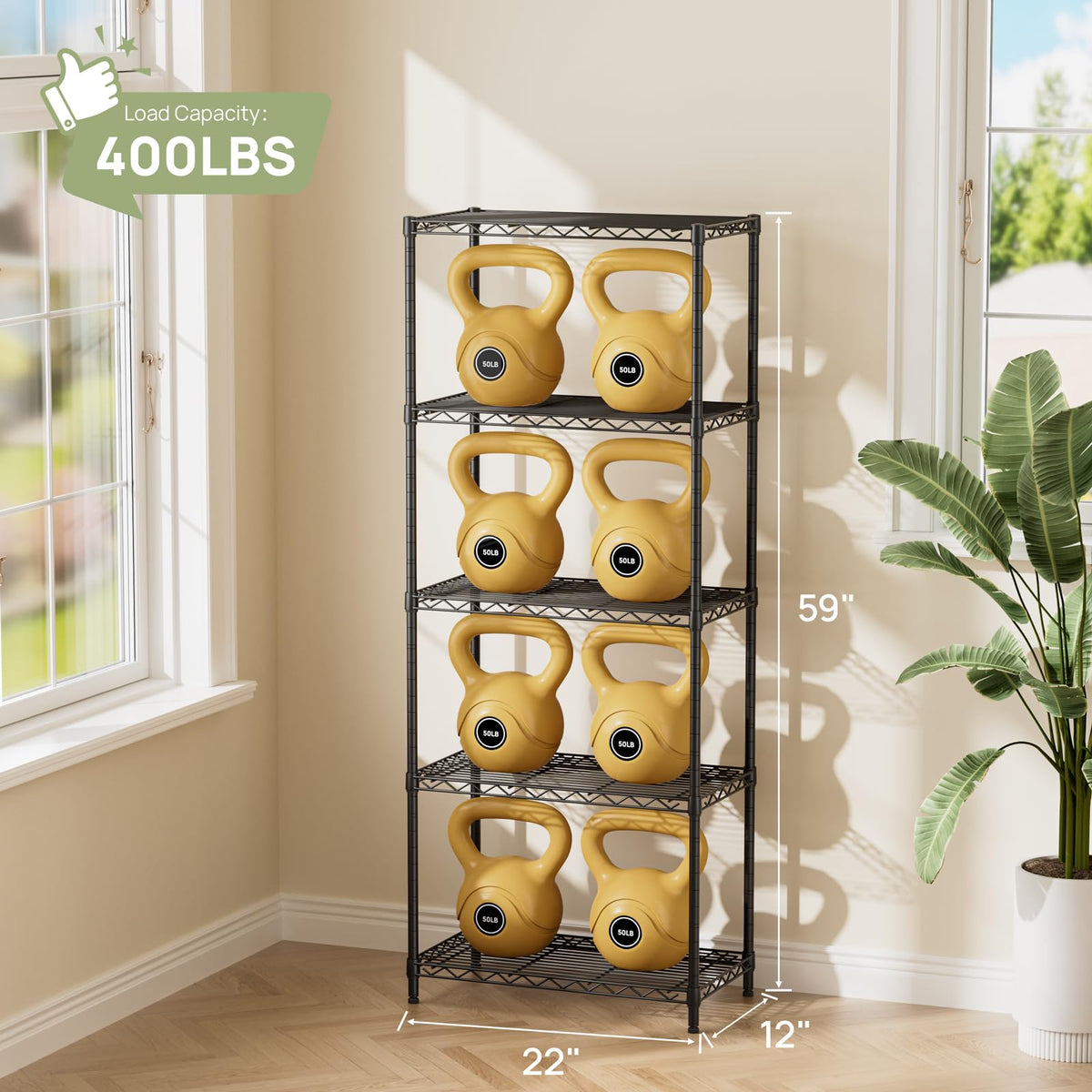 Golpart durable coating protects against rust and spills.