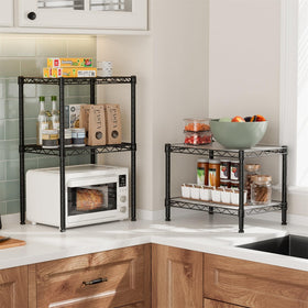 Golpart adjustable height shelf allows customized storage.