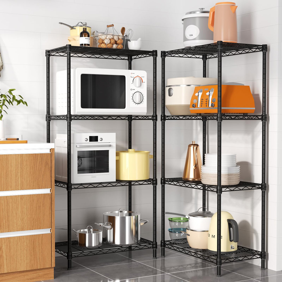 Golpart compact design fits narrow corners to maximize space.