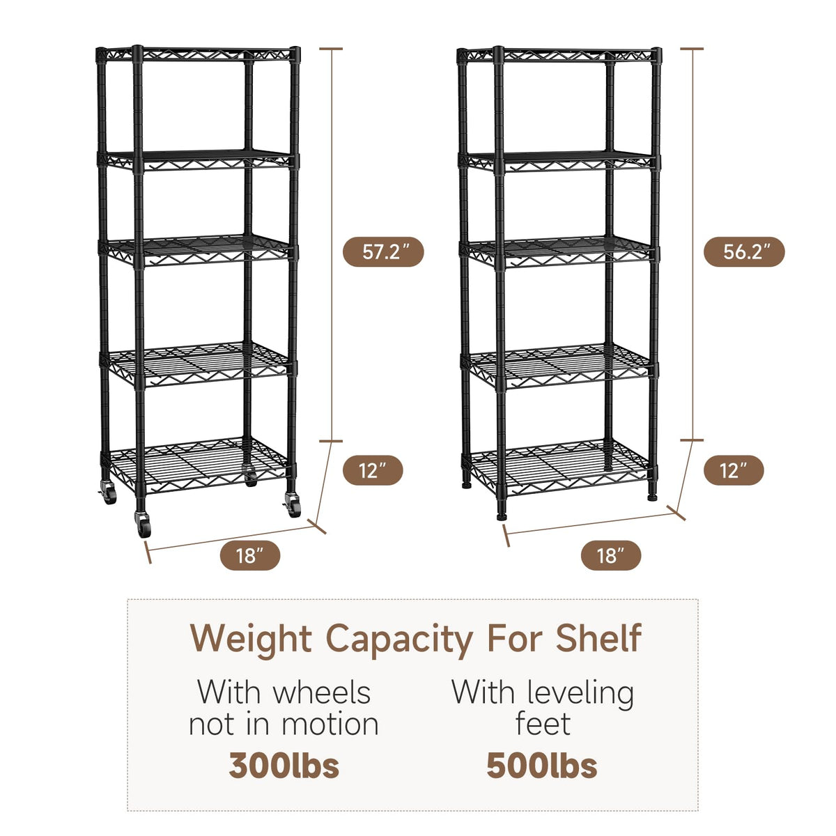 Golpart metal wire construction provides a sturdy, open design.