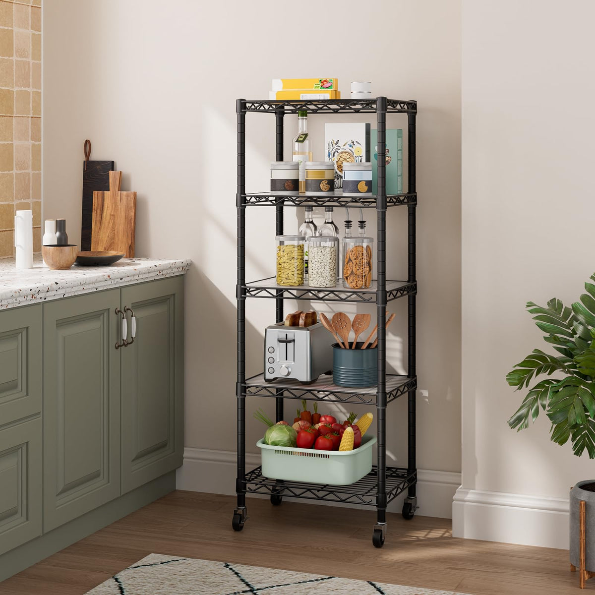 Golpart ideal for narrow spaces and corner storage.