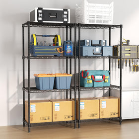 Golpart shelving keeps pantry items visible and accessible.