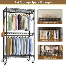 Golpart rust-resistant coating protects the rack in damp spaces.