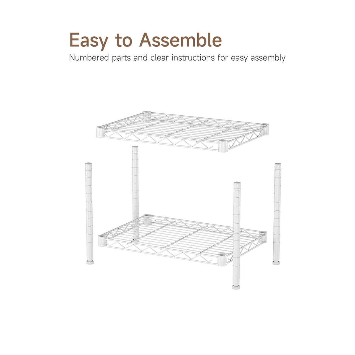 Golpart assembly manual image outlines easy setup steps