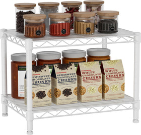 Golpart small two-tier shelves front view showing compact storage