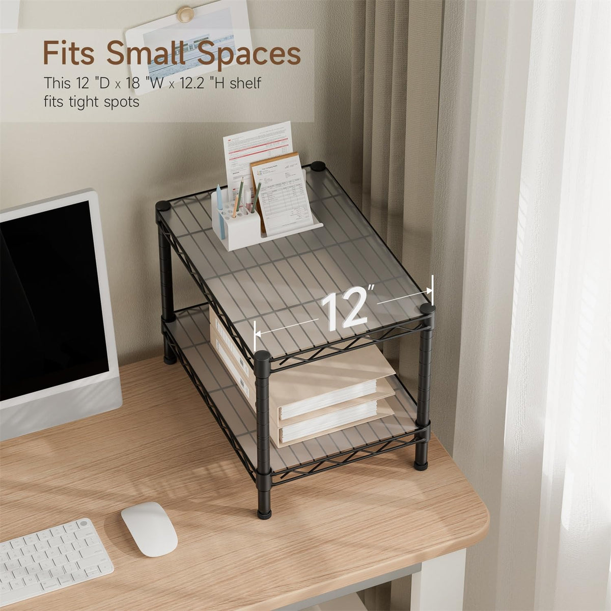 Golpart stainless mesh shelf with rust-resistant coating for humid spaces.