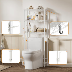 Golpart sturdy floating shelf fits narrow spaces in bathrooms.