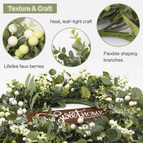 GOLUTYOK white and green berries add seasonal accents.